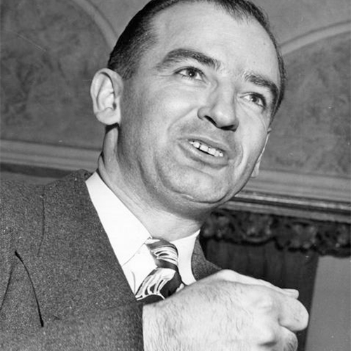 Joseph McCarthy at the time of his election victory over Senator Robert M. La Follette, Jr., in the Republican primary.